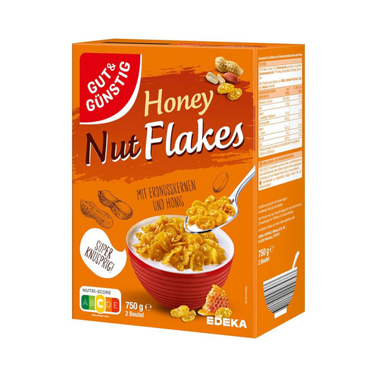 GUT&GÜNSTIG Honey Nut Flakes 750g foodpipe [Lebensmittel-Lieferservice Rostock]