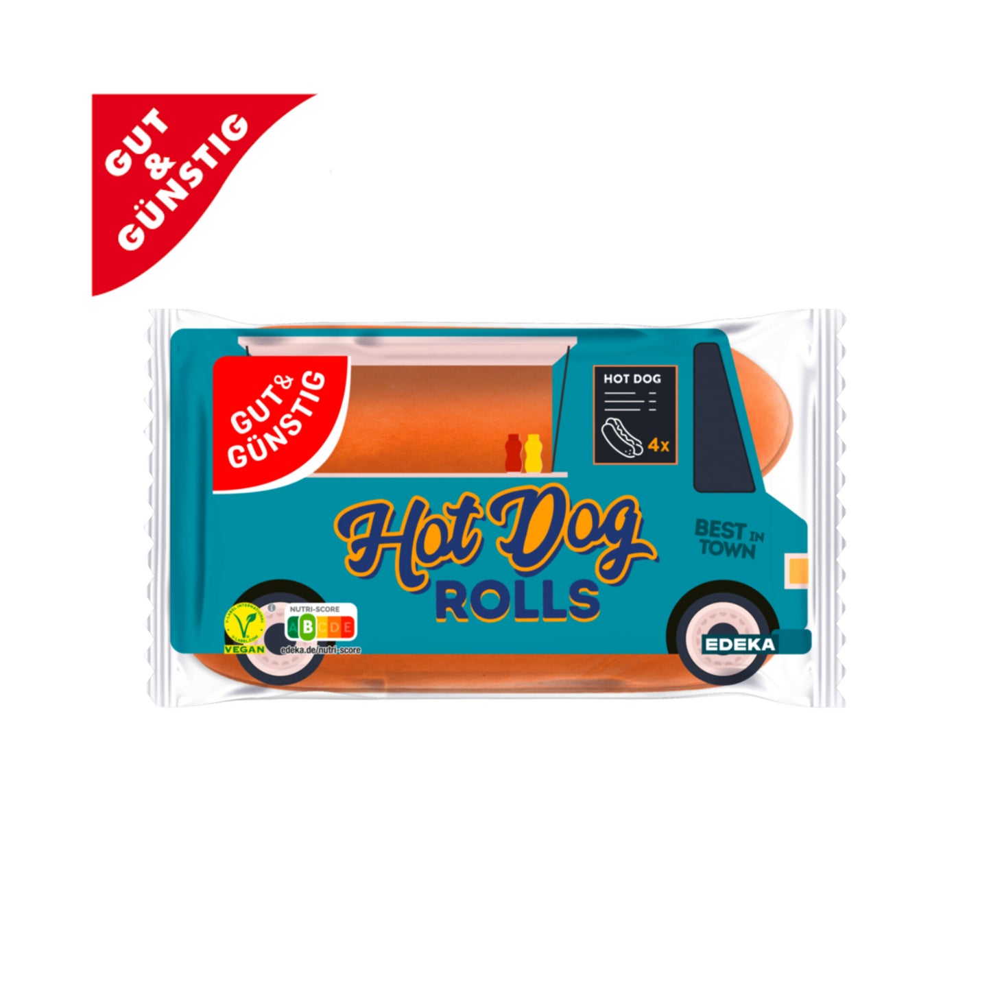 GUT&GÜNSTIG Hot Dog Rolls 250g foodpipe [Lebensmittel-Lieferservice Rostock]