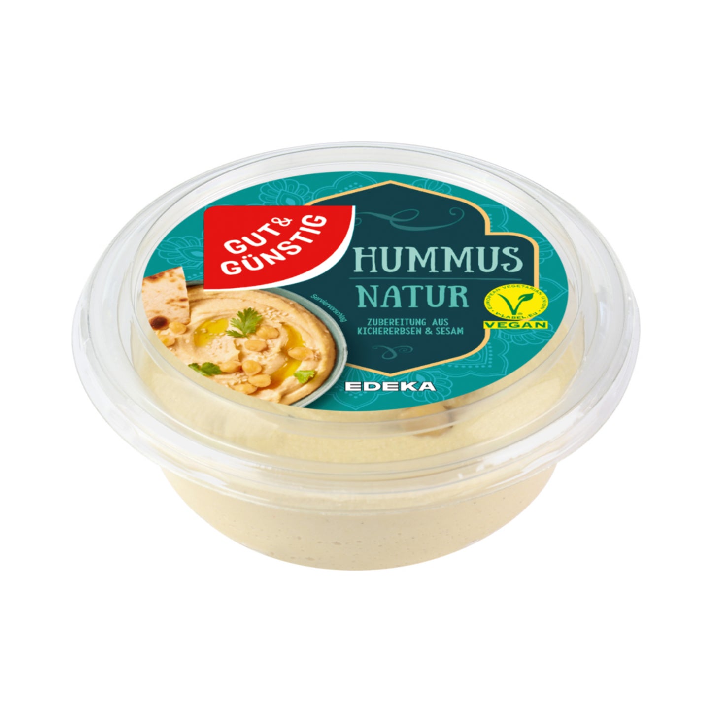 GUT&GÜNSTIG Hummus natur 200g foodpipe [Lebensmittel-Lieferservice Rostock]