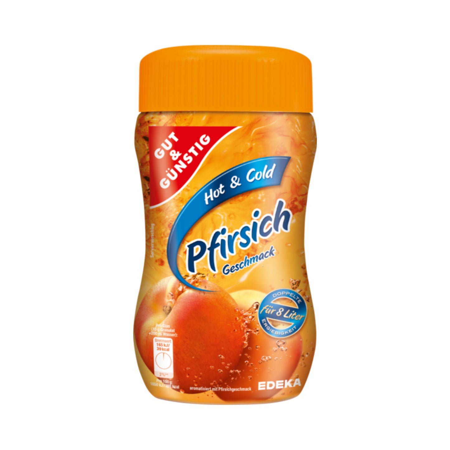 GUT&GÜNSTIG Instantteegetränk Pfirsich 400g foodpipe [Lebensmittel-Lieferservice Rostock]