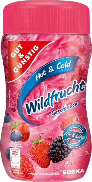 GUT&GÜNSTIG Instantteegetränk Wildfrucht 400g foodpipe [Lebensmittel-Lieferservice Rostock]