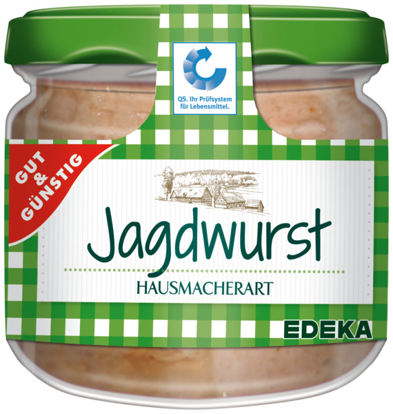 GUT&GÜNSTIG Jagdwurst Hausmacherart 250g QS foodpipe [Lebensmittel-Lieferservice Rostock]