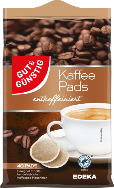 GUT&GÜNSTIG Kaffeepads Entkoff 280g foodpipe Rostock [Lebensmittel-Lieferservice Rostock]