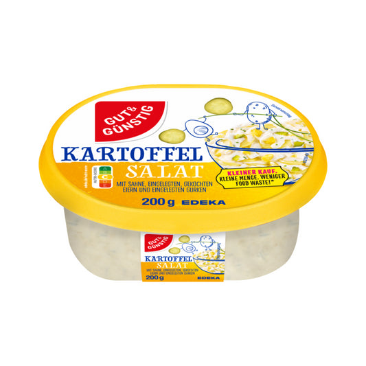 GUT&GÜNSTIG Kartoffelsalat mit Sahne, Ei und eingelegten Gurken Kleiner Kauf 200g foodpipe [Lebensmittel-Lieferservice Rostock]