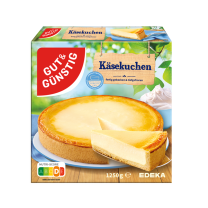 GUT&GÜNSTIG Käsekuchen 1250g foodpipe [Lebensmittel-Lieferservice Rostock]