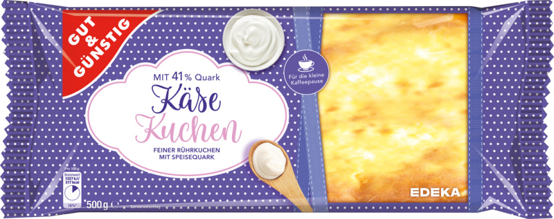 GUT&GÜNSTIG Käsekuchen 400g foodpipe [Lebensmittel-Lieferservice Rostock]