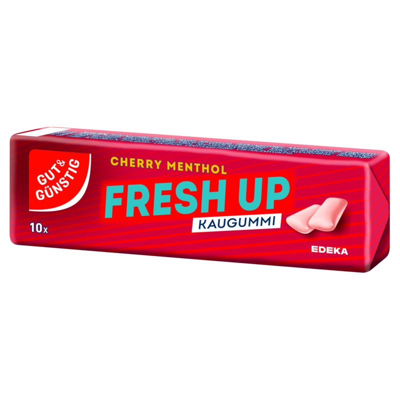 GUT&GÜNSTIG Kaugummi Cherry Menthol Dragee 10ST foodpipe [Lebensmittel-Lieferservice Rostock]
