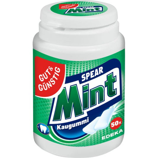 GUT&GÜNSTIG Kaugummi Spearmint Dose 50ST foodpipe [Lebensmittel-Lieferservice Rostock]