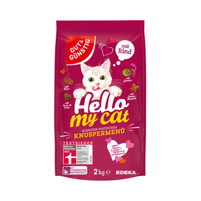 GUT&GÜNSTIG Knusper Menü mit Rind für Katzen 2kg foodpipe [Lebensmittel-Lieferservice Rostock]