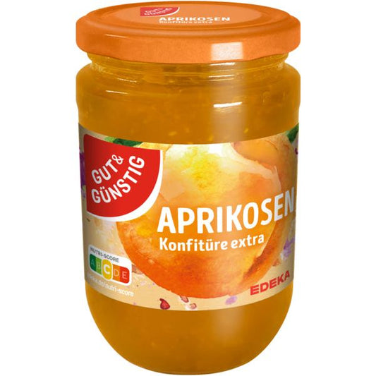 GUT&GÜNSTIG Konfitüre extra Aprikose 450g foodpipe [Lebensmittel-Lieferservice Rostock]