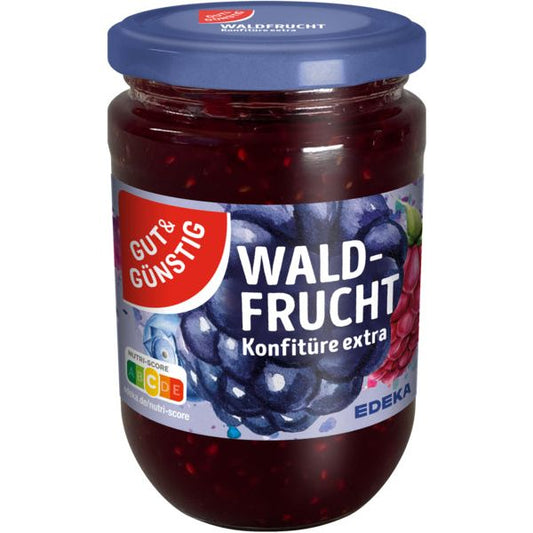 GUT&GÜNSTIG Konfitüre extra Waldfrucht 450g foodpipe [Lebensmittel-Lieferservice Rostock]