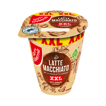 GUT&GÜNSTIG Latte Macchiato XXL 370ml VLOG foodpipe [Lebensmittel-Lieferservice Rostock]