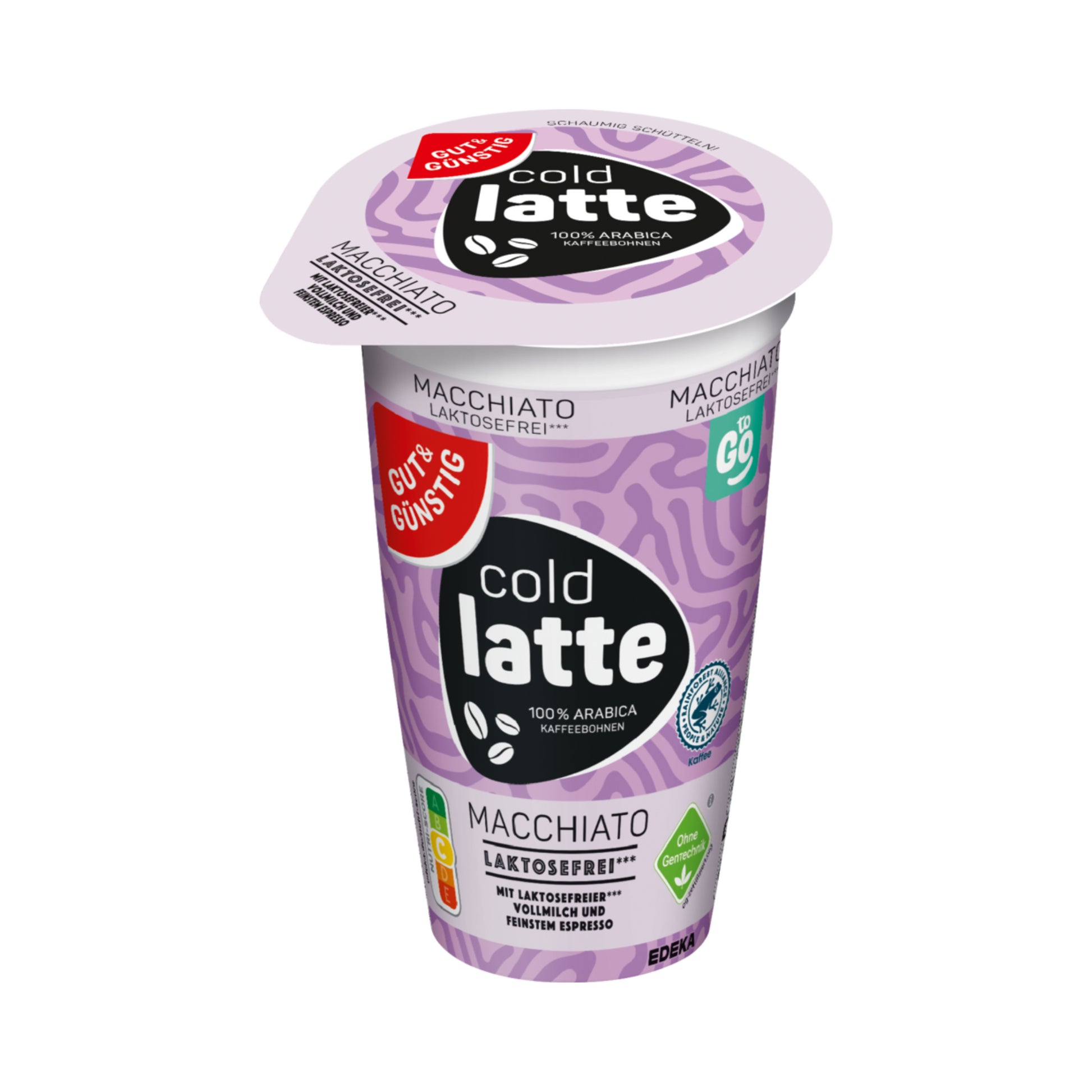 GUT&GÜNSTIG Latte Macchiato laktosefrei 250ml VLOG foodpipe [Lebensmittel-Lieferservice Rostock]