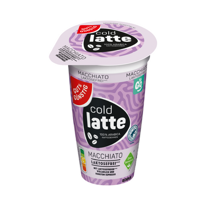 GUT&GÜNSTIG Latte Macchiato laktosefrei 250ml VLOG foodpipe [Lebensmittel-Lieferservice Rostock]