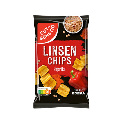 GUT&GÜNSTIG Linsenchips Paprika 90g foodpipe Rostock [Lebensmittel-Lieferservice Rostock]