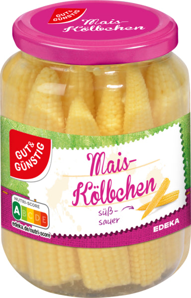 GUT&GÜNSTIG Maiskölbchen 330g foodpipe [Lebensmittel-Lieferservice Rostock]