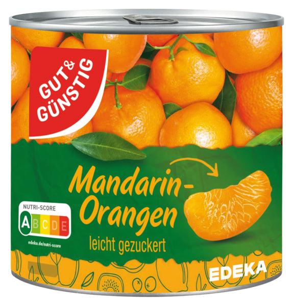 GUT&GÜNSTIG Mandarin-Orangen leicht gezuckert 312g foodpipe [Lebensmittel-Lieferservice Rostock]