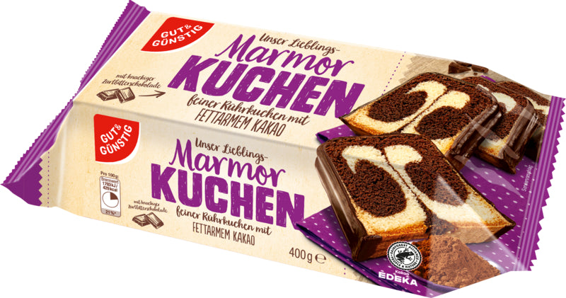 GUT&GÜNSTIG Marmorkuchen 400g foodpipe [Lebensmittel-Lieferservice Rostock]