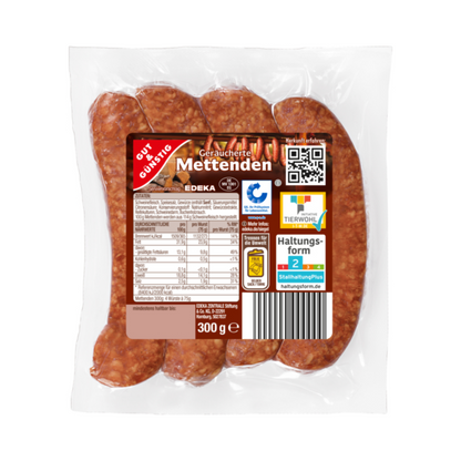 GUT&GÜNSTIG Mettenden 300g QS ITW foodpipe [Lebensmittel-Lieferservice Rostock]