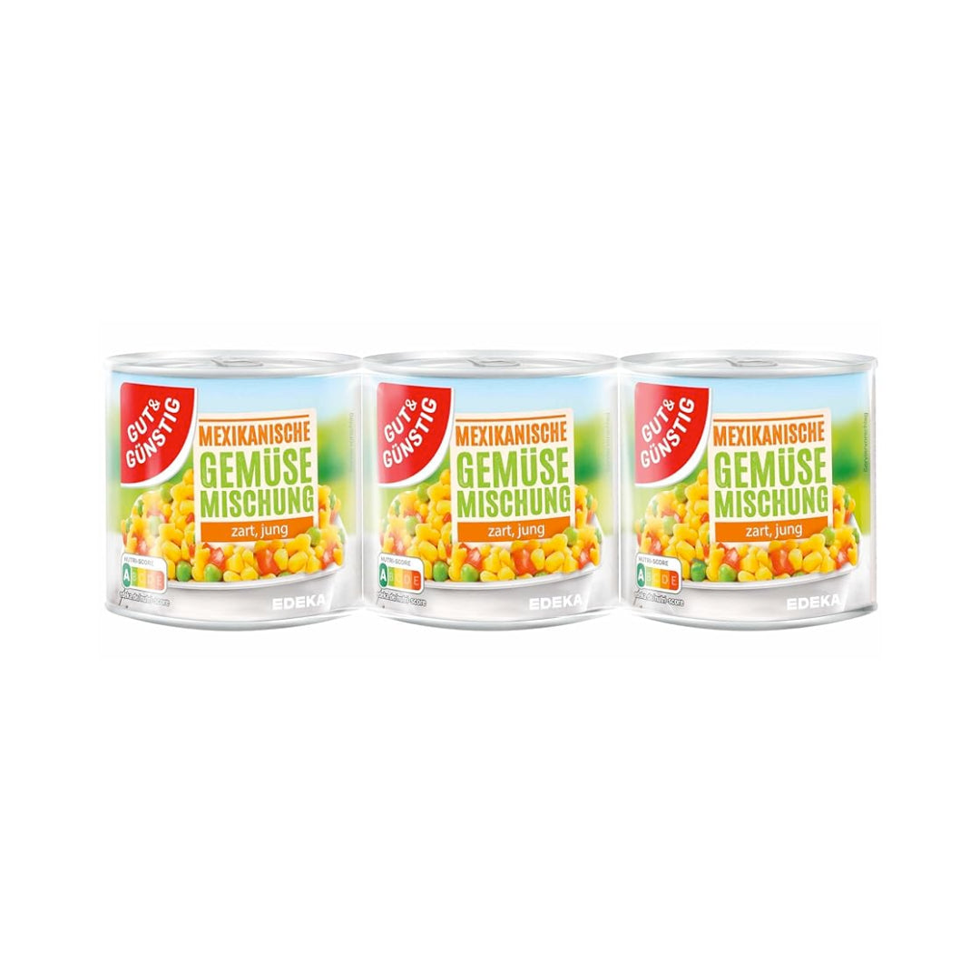 GUT&GÜNSTIG Mexikanische Gemüsemischung 3x150g foodpipe [Lebensmittel-Lieferservice Rostock]