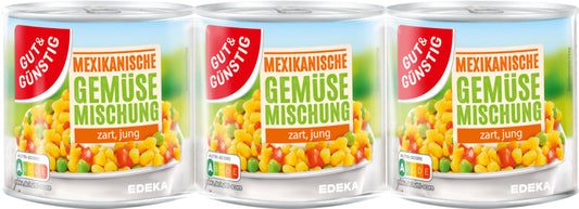 GUT&GÜNSTIG Mexikanische Gemüsemischung 3x150g foodpipe [Lebensmittel-Lieferservice Rostock]