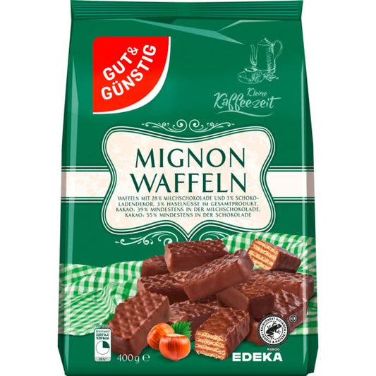 GUT&GÜNSTIG Mignonwaffeln 400g foodpipe [Lebensmittel-Lieferservice Rostock]