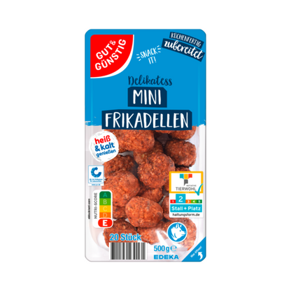 GUT&GÜNSTIG Mini-Frikadellen 500g QS ITW foodpipe [Lebensmittel-Lieferservice Rostock]