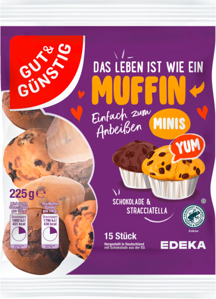 GUT&GÜNSTIG Mini Muffins 225g foodpipe [Lebensmittel-Lieferservice Rostock]