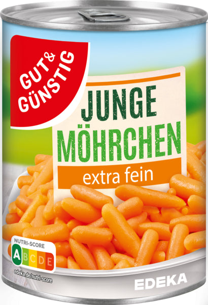 GUT&GÜNSTIG Möhren extra fein 400g foodpipe [Lebensmittel-Lieferservice Rostock]