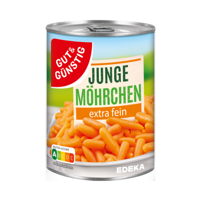 GUT&GÜNSTIG Möhren extra fein 400g foodpipe [Lebensmittel-Lieferservice Rostock]