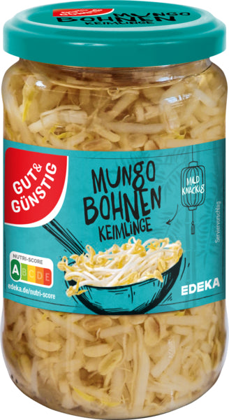 GUT&GÜNSTIG Mungobohnenkeimlinge 330g foodpipe [Lebensmittel-Lieferservice Rostock]