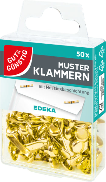 GUT&GÜNSTIG Musterklammern 50ST foodpipe [Lebensmittel-Lieferservice Rostock]