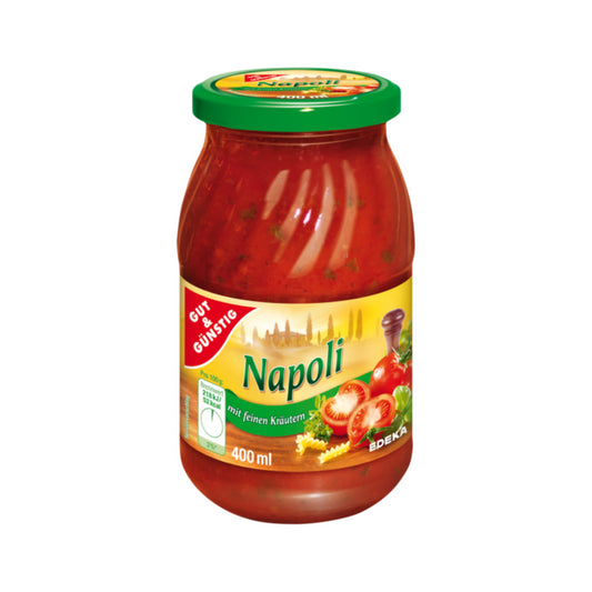 GUT&GÜNSTIG Nudelsauce Napoli 400ml foodpipe [Lebensmittel-Lieferservice Rostock]