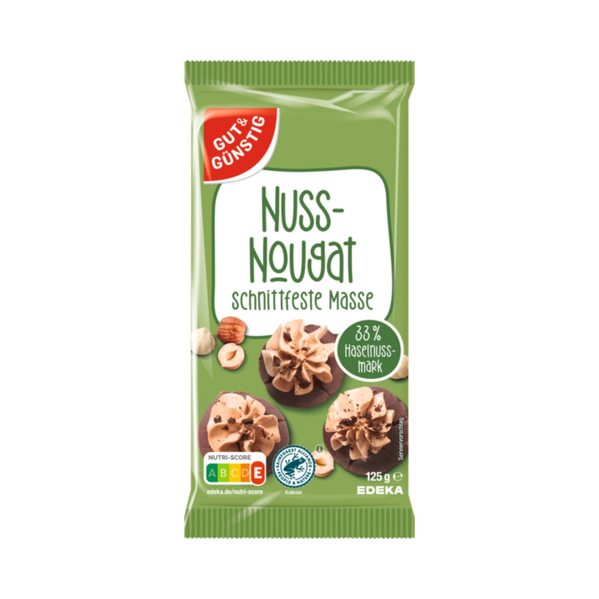 GUT&GÜNSTIG Nuss Nougat 125g foodpipe [Lebensmittel-Lieferservice Rostock]