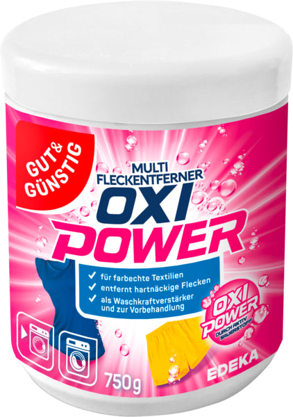 GUT&GÜNSTIG Oxi Fleckenentfernerpulver bunt 750g foodpipe [Lebensmittel-Lieferservice Rostock]