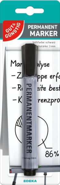 GUT&GÜNSTIG Permanentmarker schwarz foodpipe [Lebensmittel-Lieferservice Rostock]