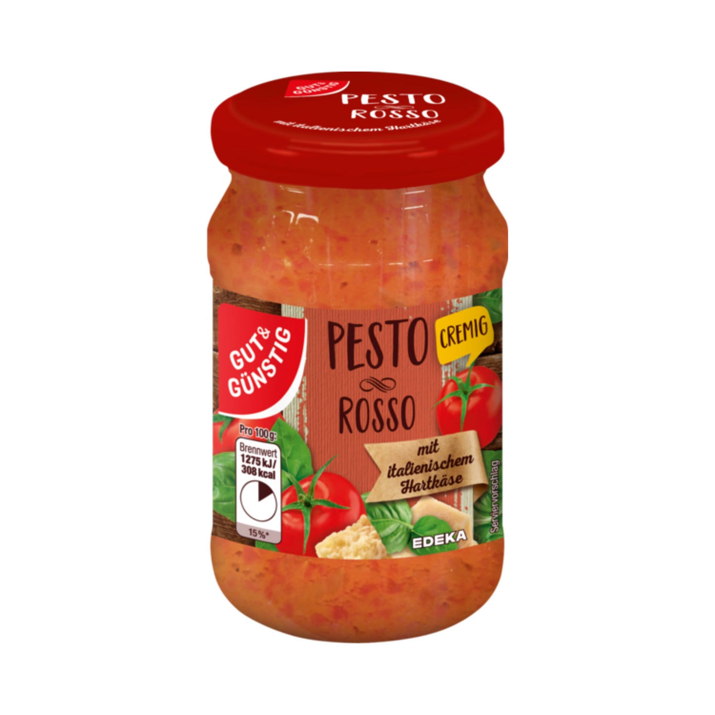 GUT&GÜNSTIG Pesto Rosso 190g foodpipe [Lebensmittel-Lieferservice Rostock]