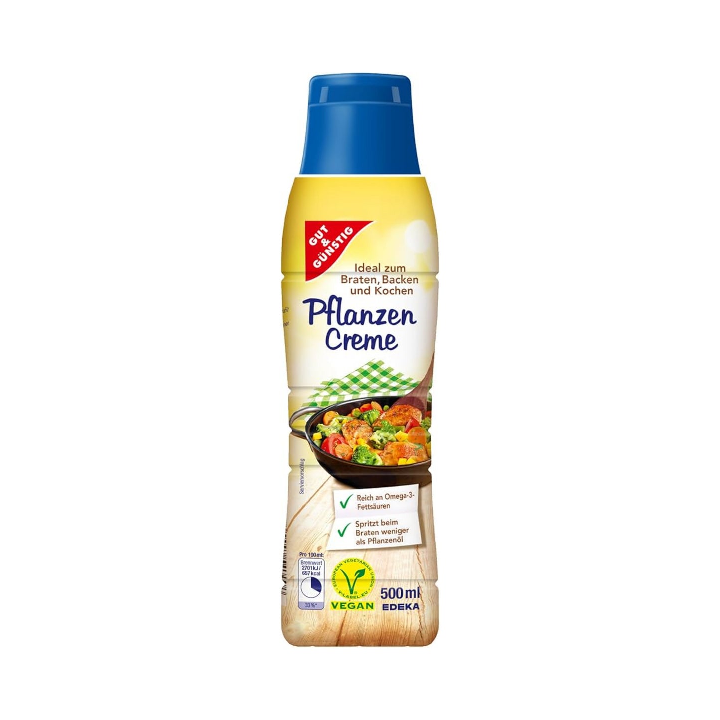 GUT&GÜNSTIG Pflanzencreme 500ml foodpipe [Lebensmittel-Lieferservice Rostock]