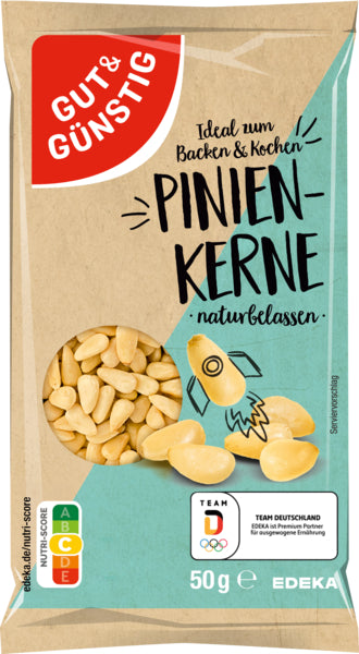 GUT&GÜNSTIG Pinienkerne 50g foodpipe [Lebensmittel-Lieferservice Rostock]