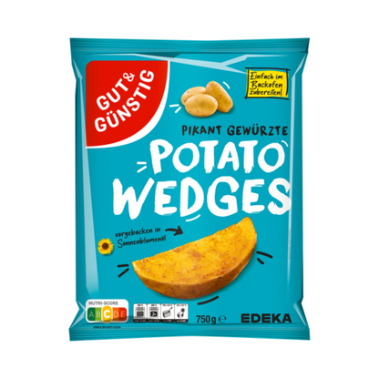 GUT&GÜNSTIG Potato Wedges 750g foodpipe [Lebensmittel-Lieferservice Rostock]
