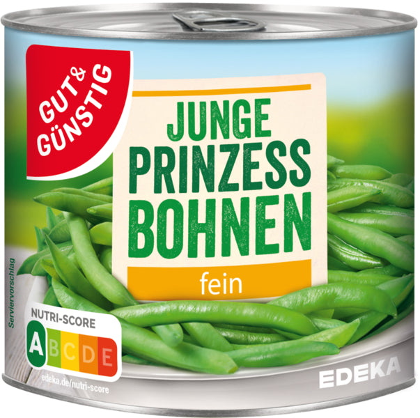 GUT&GÜNSTIG Prinzessbohnen fein 400g foodpipe [Lebensmittel-Lieferservice Rostock]