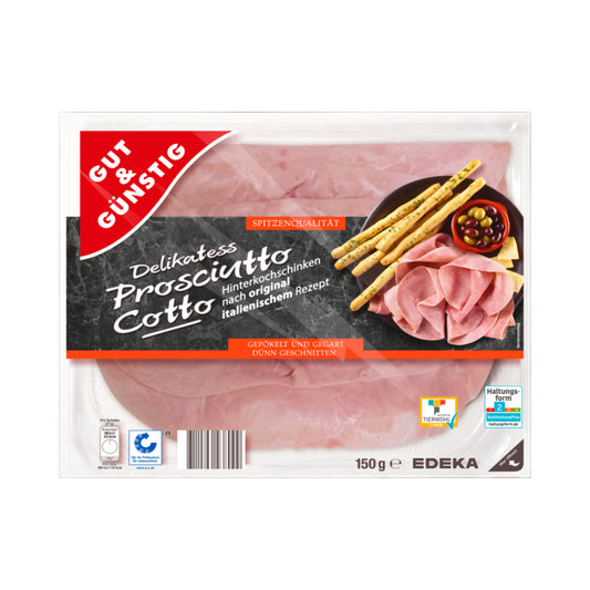 GUT&GÜNSTIG Prosciutto Cotto 150g QS ITW foodpipe [Lebensmittel-Lieferservice Rostock]