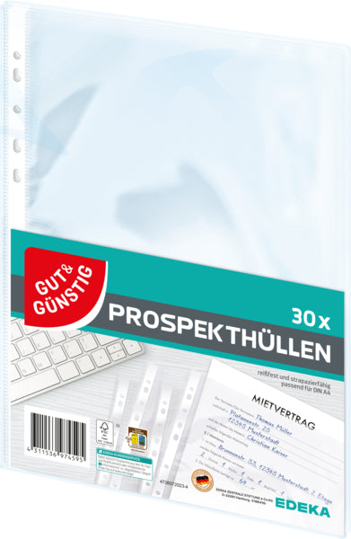 GUT&GÜNSTIG Prospekthüllen 30er Pack foodpipe [Lebensmittel-Lieferservice Rostock]