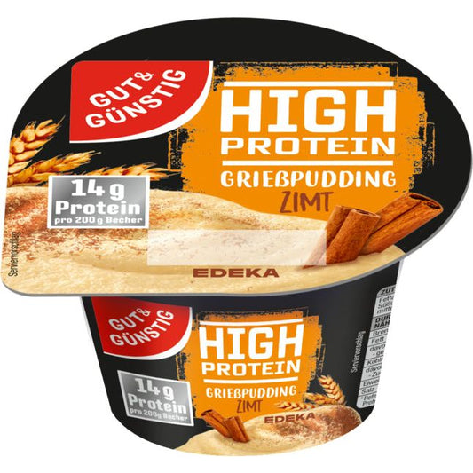 GUT&GÜNSTIG Protein Grießpudding Zimt 200g foodpipe [Lebensmittel-Lieferservice Rostock]