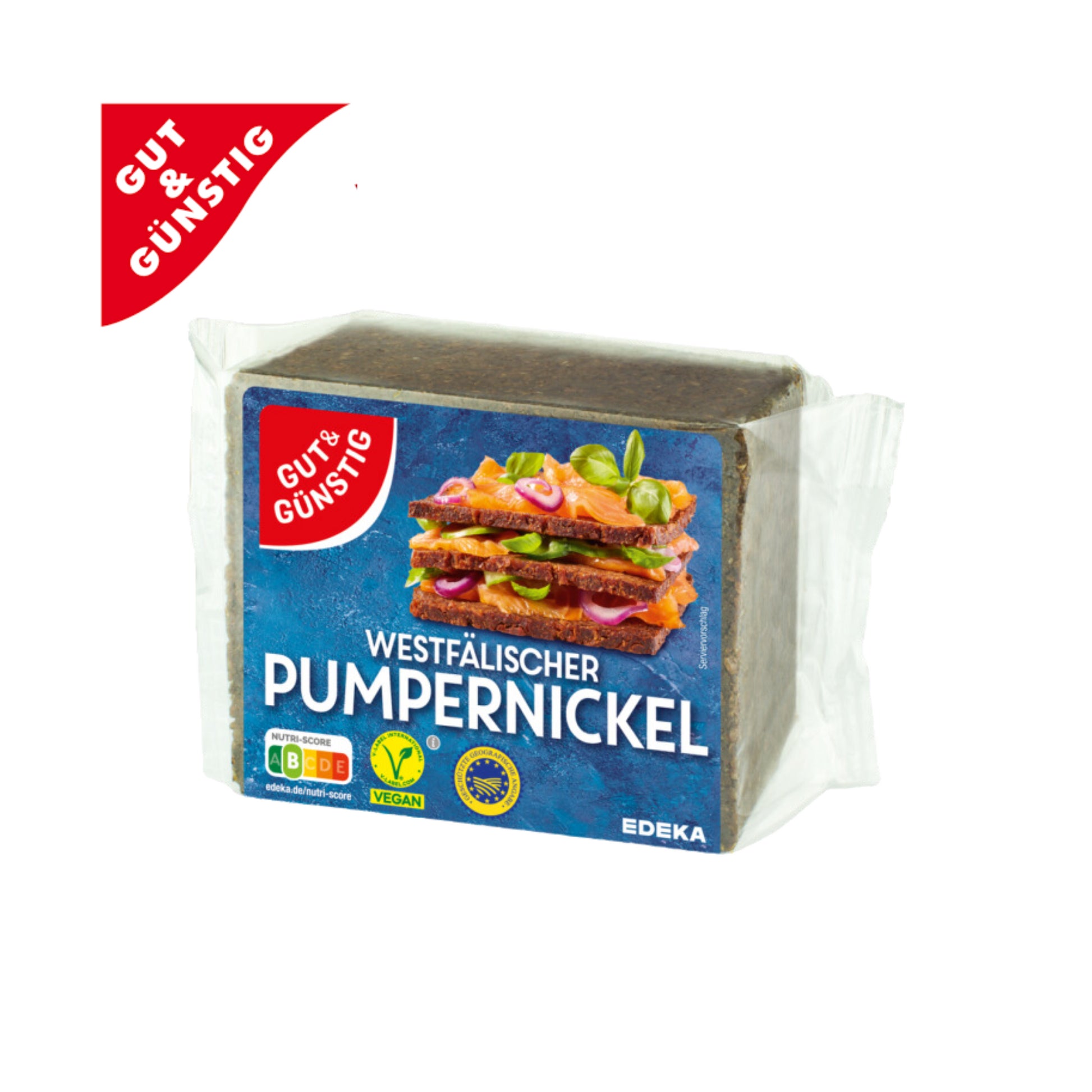 GUT&GÜNSTIG Pumpernickel 500g foodpipe [Lebensmittel-Lieferservice Rostock]