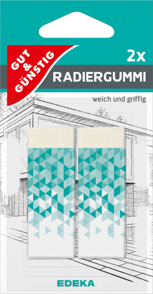 GUT&GÜNSTIG Radiergummi weich 2ST foodpipe [Lebensmittel-Lieferservice Rostock]