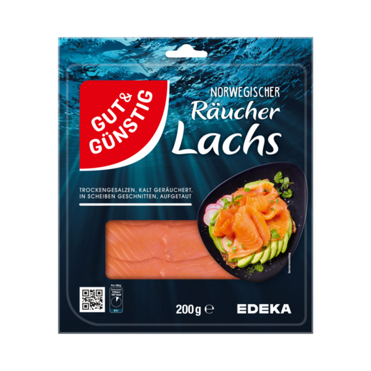 GUT&GÜNSTIG Räucherlachs 200g foodpipe Rostock [Lebensmittel-Lieferservice Rostock]