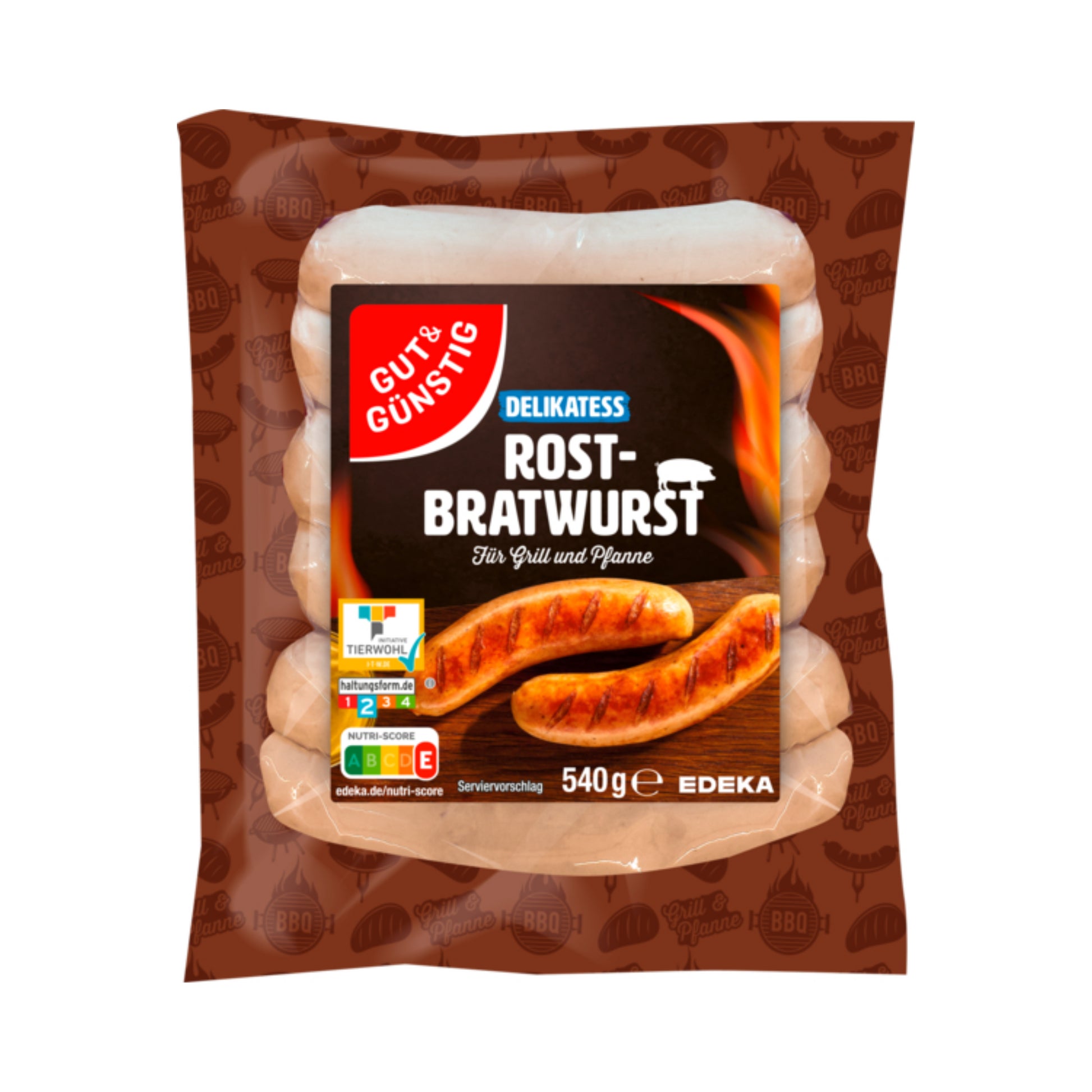 GUT&GÜNSTIG Rostbratwurst 540g QS ITW foodpipe [Lebensmittel-Lieferservice Rostock]