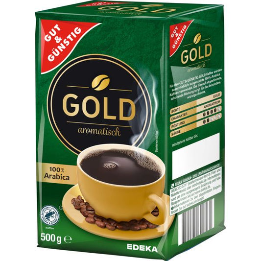 GUT&GÜNSTIG Röstkaffee Gold 500g foodpipe [Lebensmittel-Lieferservice Rostock]