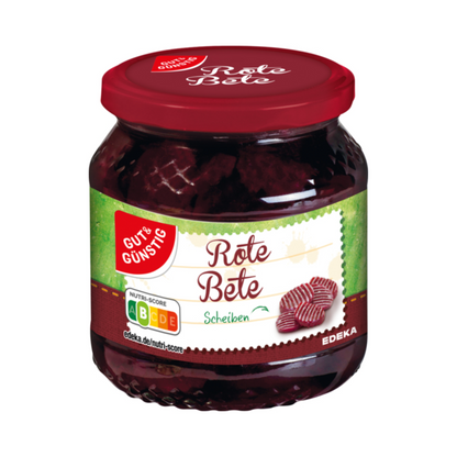 GUT&GÜNSTIG Rote Bete Scheiben 670g foodpipe [Lebensmittel-Lieferservice Rostock]